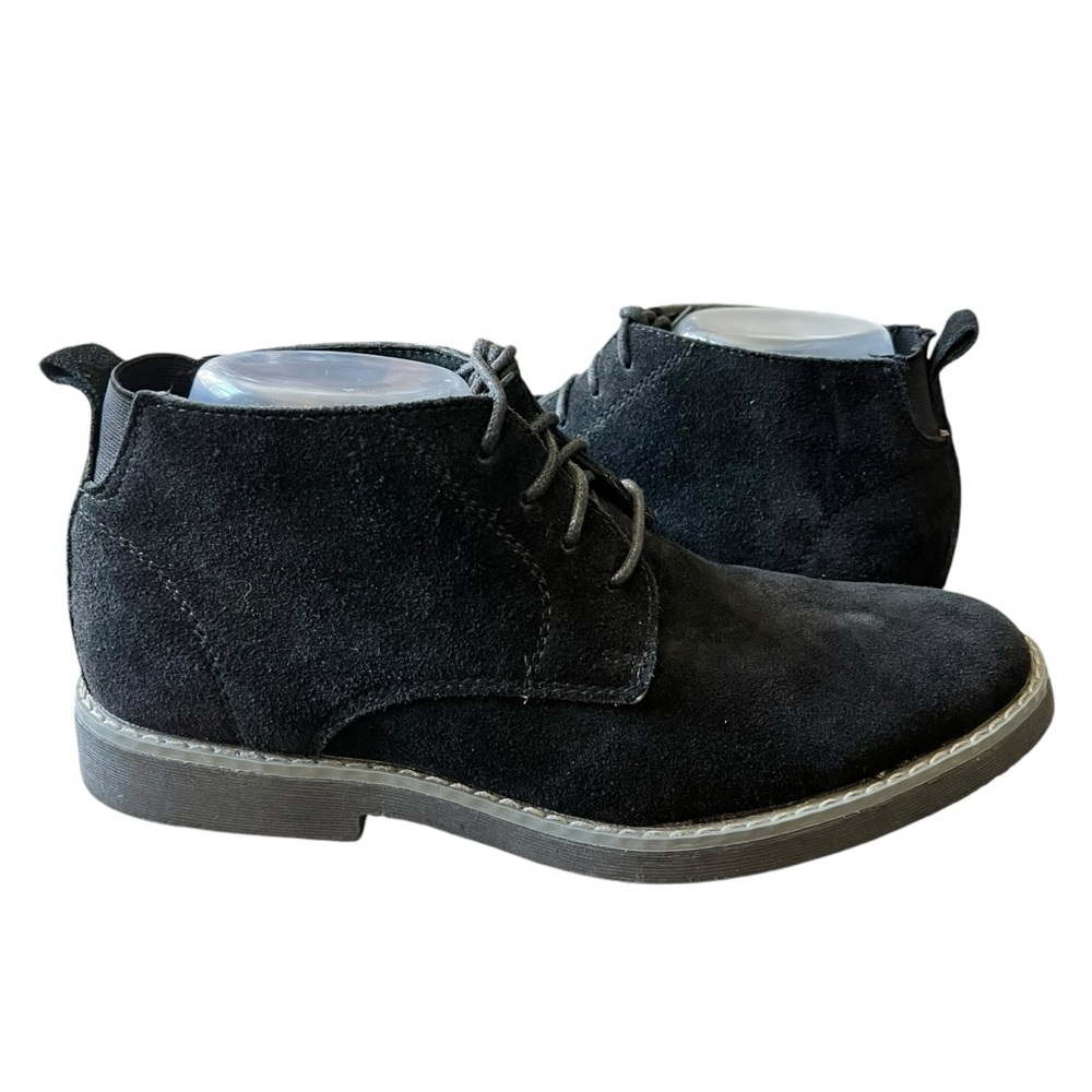 Men's Black Suede Chukka Boots - Classic Lace-Up